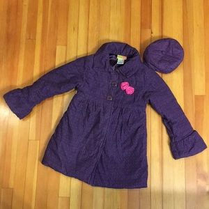 Girls winter dress coat